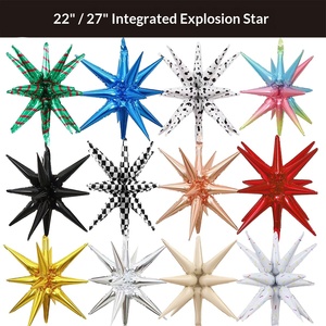 Ballons en aluminium de 22 pouces en forme d'étoile et de goutte d'<span class=keywords><strong>eau</strong></span> pour décorations de fête d'anniversaire, de mariage et de Noël - Product Image 1