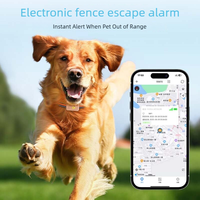 Traceur GPS pour animaux de compagnie, localisateur anti-perte, positionnement en temps réel et enregistrement de la trajectoire d'activité, surveillance de la santé pour les chiens