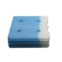 Plaque froide isolante thermique en gel PCM écologique et sans danger pour les aliments, pour aliments congelés, fabriquée en HDPE et PE