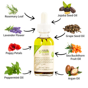 OEM Extraits de Plantes Naturelles Soins Capillaires Enfants & Bébés <span class=keywords><strong>Huile</strong></span> Élixir de Croissance au Romarin pour Renforcer les Racines Cheveux Frisés - Product Image 3