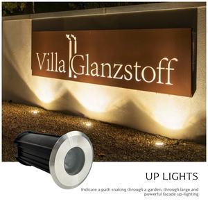 IP67 0.5W <span class=keywords><strong>316</strong></span> acier inoxydable 12VAC projecteur LED 316SS corps plancher encastré pont creusé jardin <span class=keywords><strong>extérieur</strong></span> paysage sol enterré - Product Image 1