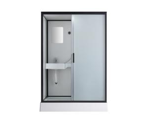 Salle <span class=keywords><strong>de</strong></span> <span class=keywords><strong>douche</strong></span> intégrée directe d'usine - 3 panneaux muraux et 1 porte <span class=keywords><strong>coulissante</strong></span> - pour la maison, les appartements et les locations - Product Image 2