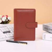Organiseur d'Argent à 6 Anneaux avec Logo Personnalisé, Reliure de Budget A5 A6, Carnet de Notes Agenda A5 avec Porte-Poche