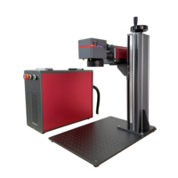 Machine de marquage laser à fibre de type split 20W 30W 50W 100W pour gravure sur métal, acier inoxydable, aluminium, avec fonctions PLT, AI, DST, CNC et refroidissement par air