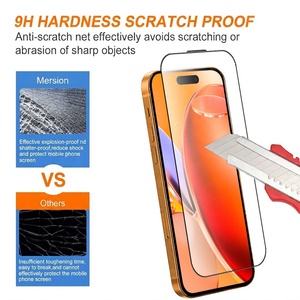 Protector de Pantalla de Vidrio Templado HD Transparente a Prueba de Golpes 2.5D para <span class=keywords><strong>iPhone</strong></span> 18 17 16 15 14 <span class=keywords><strong>13</strong></span> 12 11 X Pro Max, Accesorio para Celular - Product Image 3