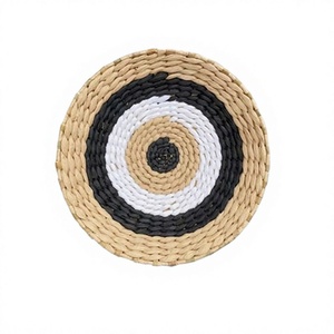 Handmade Round Rope <b>Wall</b> Hanging Plant Fiber and Rattan Bamboo Kitchen <b>Wall</b> <b>Decoration</b> - Product Image 2