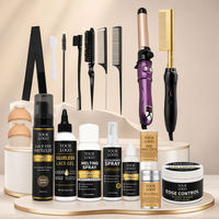 Kit d'installation de perruque en dentelle personnalisée, outils de coiffage résistants à la chaleur, OEM ODM