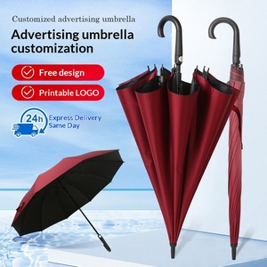 Paraguas de Golf Automático de Fibra Completa Tradicional 8K para <span class=keywords><strong>Hombre</strong></span>, Mango Curvo, Diseño Recto para Negocios, Logotipo Impreso, Protección UV, Personalizable - Product Image 3