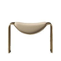 Banc de maquillage et de rangement pour chaussures en fer forgé, style minimaliste italien de luxe léger, pour entrée de maison, tabouret ottoman AL