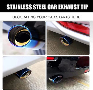 كاتم صوت سيارة مخصص من الفولاذ المقاوم للصدأ من JIACHENG، أنبوب عادم مستقيم/منحني لتزيين أنبوب العادم - Product Image 4