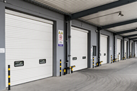 Porte de levage industrielle multi-sections en métal personnalisée AORUISI, panneau isolé, pour usine et entrepôt