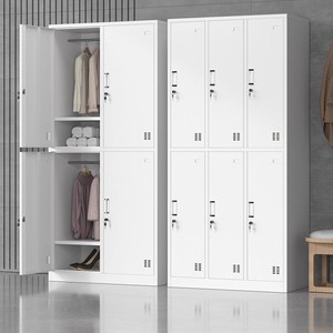 Armoires en acier pour gymnase et école, casiers de rangement pour vêtements à 4/6 portes, armoire casier en acier avec trous respirants, casier de vestiaire - Product Image 1
