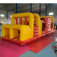 Château gonflable commercial pour enfants, avec obstacles, pour location événementielle, en PVC, capacité 10 personnes, facile à monter
