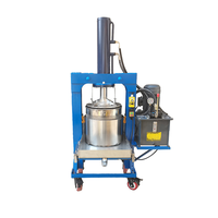 WILK Hydraulische Cassave Wortelgroenten Ontwateringspers Handmatig Bediende Elektrische Motor 52L 500mm Slag Separator Fruitkern