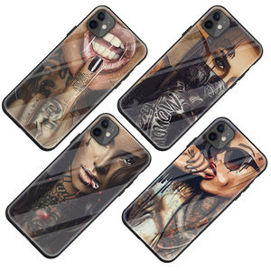 <span class=keywords><strong>Coque</strong></span> de téléphone pour fille avec tatouage sur la manche, meilleure vente, qualité TPU, verre trempé, impression UV, sexy, PU pour <span class=keywords><strong>iPhone</strong></span> 11 12 Pro Max 12 Mini Xs Xr - Product Image 4