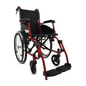 Le best-seller : Fauteuil roulant manuel en plastique pour enfants, léger, confortable, avec cadre durable et mouvements fluides, emballage en vrac pour la maison - Product Image 2