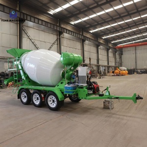 Réservoirs de transport de béton de 1,5 m³, 2 m³, 3 m³, bétonnière autochargeuse, remorque pour travaux de construction - Product Image 2