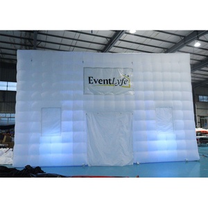 Precio de fábrica personalizado <span class=keywords><strong>gigante</strong></span> al aire libre soplar tienda de cubo LED barra inflable - Product Image 4