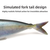 Leurre souple biomimétique pour la pêche en mer en acier inoxydable, simulation de maquereau espagnol, 15cm/335g, pour l'impression 3D transfrontalière