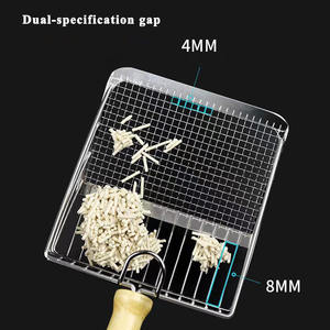 Recogedor de Arena para Gatos de Acero Inoxidable, Mango de Madera, Diseño Cuadrado de Gran Capacidad, Pala para Arena de Mascotas, Eficiente para Múltiples Mascotas - Product Image 3