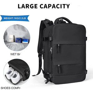 Custom <b>Large</b> Capacity <b>Laptop</b> Backpack Student School <b>Bag</b> Unisex Lightweight Travel <b>Bag</b> Zipper Closure Waterproof Canvas - Product Image 3