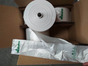 Diseño de logotipo HC Respetuoso con el medio ambiente Camiseta biodegradable de gran capacidad Bolsa de compras con asa - Product Image 6