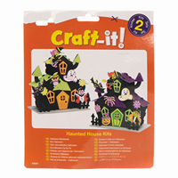 Kit de bricolage 3D pour maison dans l'arbre et citrouille d'Halloween Art et artisanat pour enfants avec feutre pour décorations de maison hantée