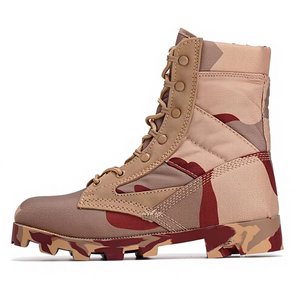 Botas de Desierto SFB47 721, Botas de Selva, Botas de Invierno para Hombre con Suela de Cemento y Goma para Verano, Resistentes al Calor, con Suela de Panamá y Cuero - Product Image 1