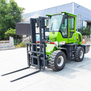 Venta caliente Nuevo diseño Carretilla elevadora 3 toneladas Altura de elevación 5M Carretilla elevadora diesel con cambio lateral - Product Image 1