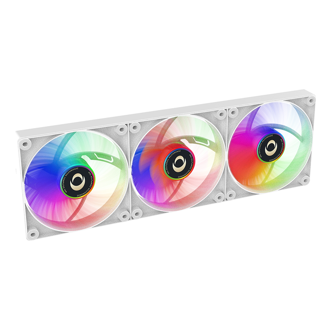 120mm RGB ARGB Fluid Bearing 3 Pack Computer Case Cooling Fan Set for Desktop PC with 26dba Noise