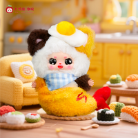 Figurine officielle Baby Three Little Fat Bean : Quel aliment devrions-nous manger aujourd'hui ? Boîte mystère, jouet tendance, adorable poupée décorative, cadeau