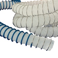 Conduit d'air flexible en PTFE de style industriel, en acier inoxydable chinois, 10m, installation facile, montage au plafond, émission extérieure de semi-conducteurs