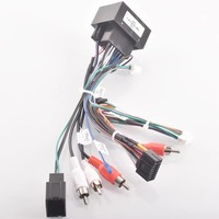 Kabel Adaptor Wiring Harness Radio Mobil Stereo CANBUS Android 16pin untuk Chevrolet Cruze Orlando Spark Vauxhall untuk Cadillac