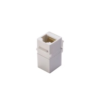 Coupleur Keystone RJ45 Cat6 en ligne, femelle-femelle, pour plaque murale, adaptateur réseau Ethernet pour maison et bureau