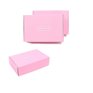 カスタムプリント段ボール段ボール包装箱ピンク化粧品セット化粧品ジュエリースキンケア出荷メーラーボックスロゴ付き - Product Image 4