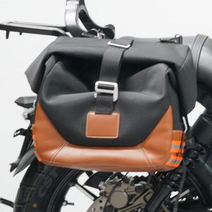 Sacs latéraux rétro en <span class=keywords><strong>toile</strong></span> imperméable et barre de protection en fibre de carbone <span class=keywords><strong>pour</strong></span> kit de protection moteur robuste Qidian Kiden KD150C - Product Image 1