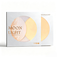 Coffret Cadeau Luxe de Gâteaux de Lune pour le Festival de la Mi-Automne, Design Lune Lumineuse LED, Lamination Mate, Gaufrage UV, Boîte Rigide Surprise