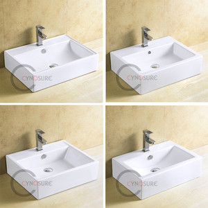 Lavabo mural en céramique vintage de style européen pour salle de bain - Product Image 3