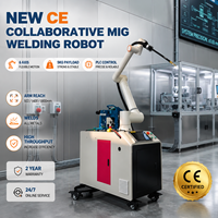 Máquina de Soldadura MIG Inteligente con Certificación CE, Sistema de Robot Colaborativo con Plataforma Móvil Cobot