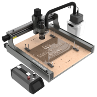Machine de gravure CNC 4 axes Mecolour C500, zone de gravure 460x460mm avec prise en charge AI et DXF, nouvel équipement de sculpture et de fraisage du bois
