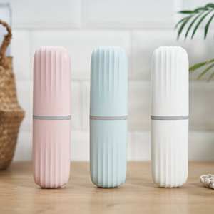 Estuche de Viaje para Cepillo de Dientes, Ecológico, de Plástico PP, de Dos Piezas, Duradero, Fácil de Limpiar, Portátil, Moderno, Higiénico y Conveniente - Product Image 6