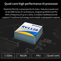 Placa Base de Visión Artificial de Alto Rendimiento Firefly AIO-1126JD4 Core-1126-JD4 con Procesador Rockchip RV1126 de Cuatro Núcleos ARM Cortex-A55