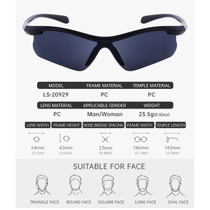 Nuevas Gafas de Sol al por Mayor, Gafas de Moda Modernas y Populares para Hombres y Mujeres, Gafas de Sol Deportivas Personalizadas con Protección UV400 - Product Image 4