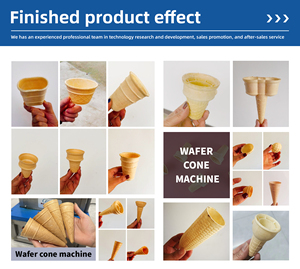 آلة صنع مخاريط الآيس كريم الأوتوماتيكية بسعر الجملة، معدات الخبز، صانعة مخاريط الآيس كريم / صانعة مخاريط الوافل - Product Image 5