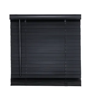 Roller Window Shades Venetian Vertical Blinds Curtain Blinds Grey Blackout Wooden Modern 25mm