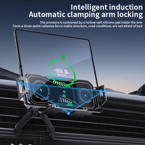 Écran pliant électrique à <span class=keywords><strong>induction</strong></span> sans fil 15W Support spécial pour voiture <span class=keywords><strong>Chargeur</strong></span> de voiture sans fil <span class=keywords><strong>3</strong></span> <span class=keywords><strong>en</strong></span> <span class=keywords><strong>1</strong></span> Charge rapide Rotation libre à 360 ° - Product Image 5