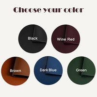 Porte-menu en similicuir de haute qualité avec anneau doré, dossier de menu élégant, estampage à chaud doré, formats A5/A4/personnalisés pour restaurants