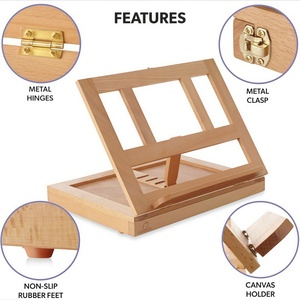 Caballete de Madera Ajustable para Artistas, Caballete de Escritorio de Madera de Haya con Paleta para Estudiantes de Arte - Product Image 4