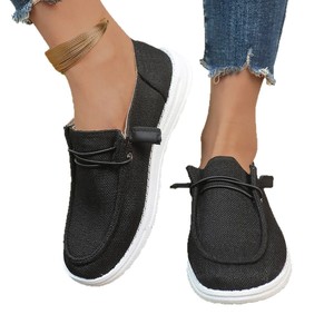 <span class=keywords><strong>Mocassins</strong></span> plats décontractés pour femmes européennes et américaines, grande taille, à enfiler, collection Printemps-Automne 2025, pour le commerce international - Product Image 1
