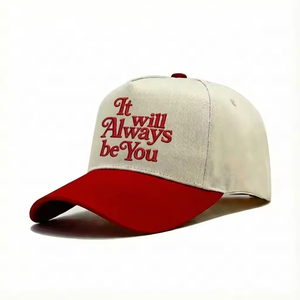 Custom Logo 5 Panel Dobby Dot Two Tone Baseball Caps Wholesale Structured Frame 100% Cotton Sport <b>Hats</b> - Product Image 3